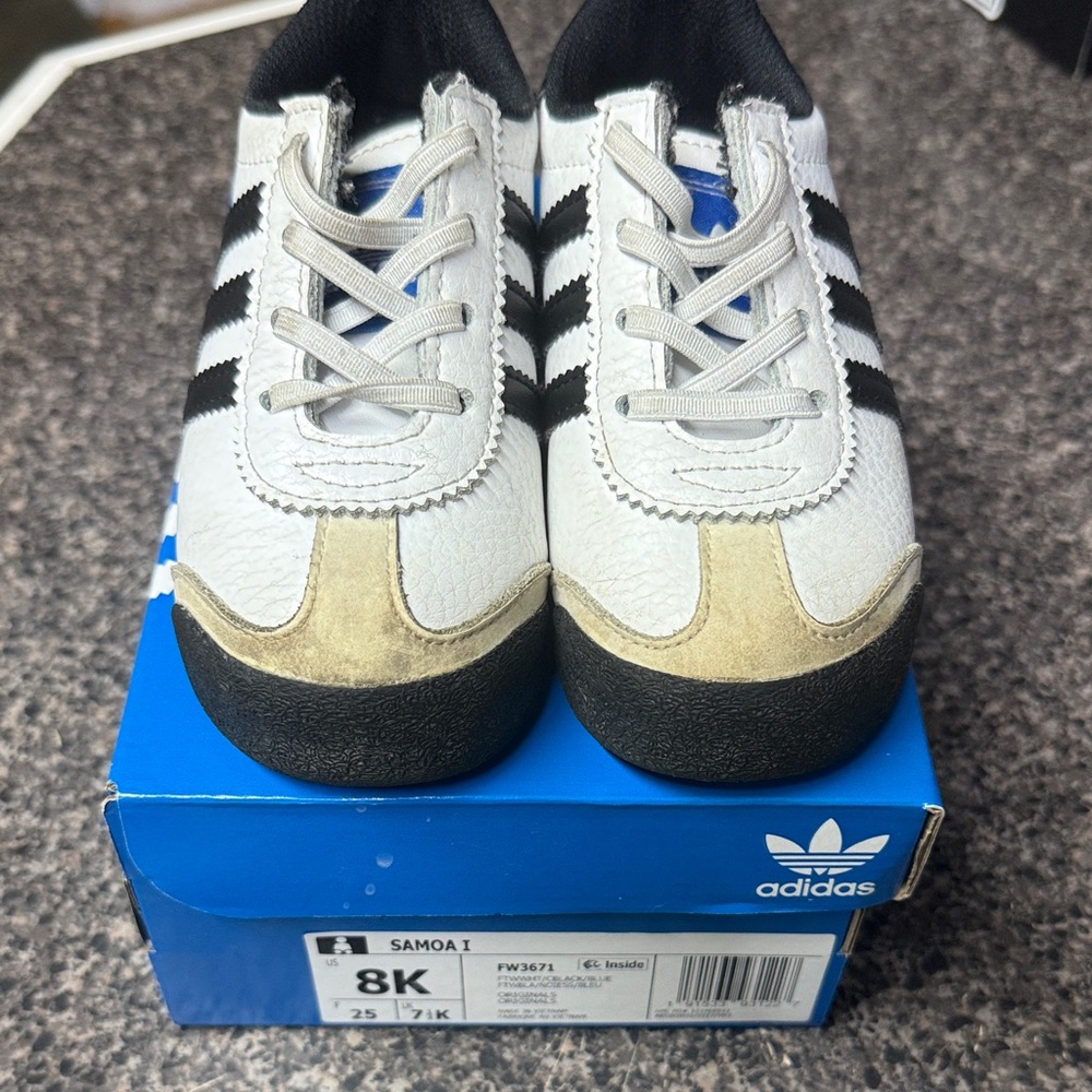 Adidas Kids Samoa X Sneakers - White, Black